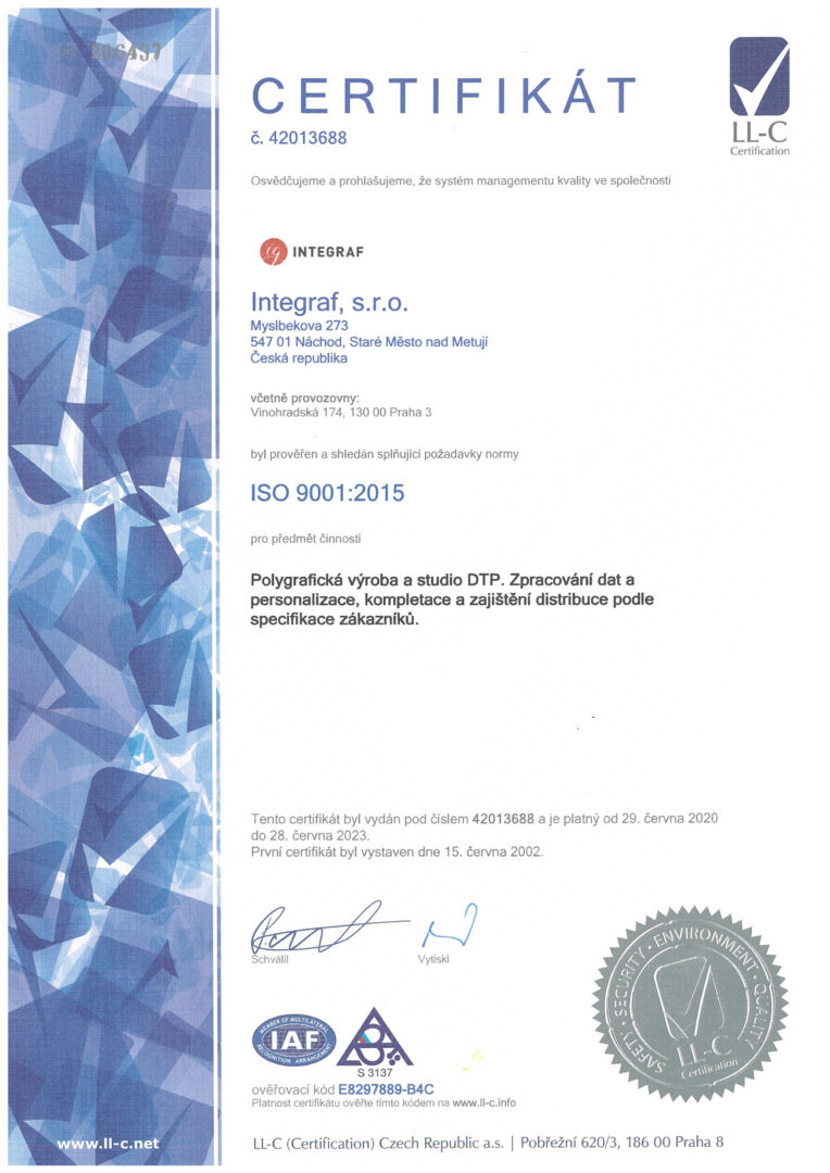 Certifikát